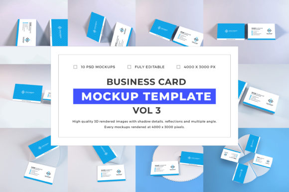 Business Card Mockup Bundle Vol 3: Streamline Your Design Workflow