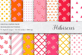 Enhance Your Creative Projects with Hibiscus Digital Papers and Watercolor Hibiscus Seamless Patterns