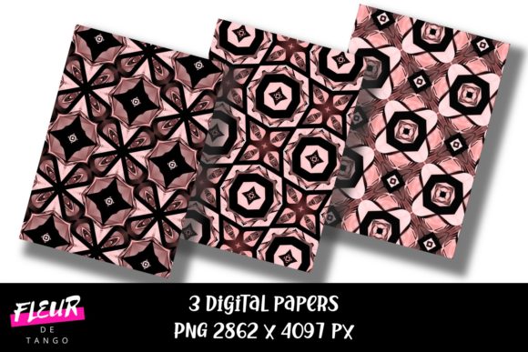 Geometric Digital Papers V.81