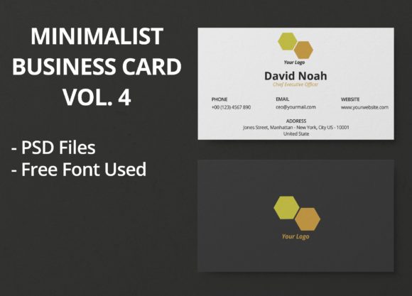 Minimalist Business Card Vol. 4: A Clean Solution for Professional Identity