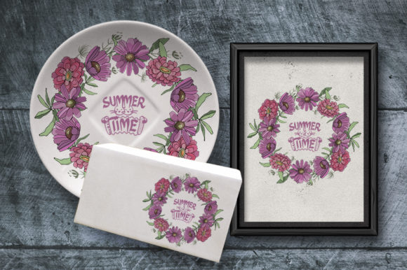 Summer Floral Wreath: A Versatile Design for Creative Projects