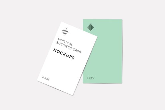 Vertical Business Card Mockups