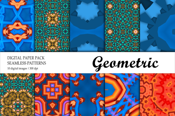 Wallpaper Geometric Red Blue Green Navy: A Versatile Design for Creative Projects